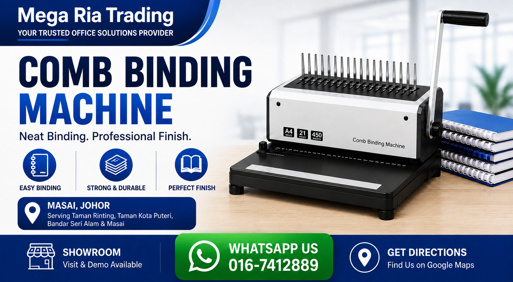 heavy-duty-comb-book-binding-machine-showroom-mega-ria-trading-masai