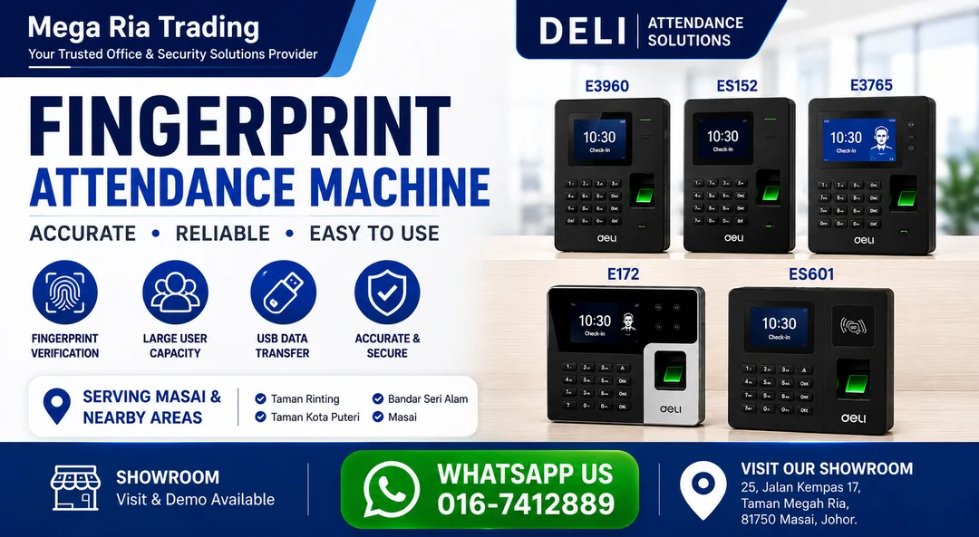 standalone-fingerprint-face-attendance-machine-showroom-mega-ria-trading-masai