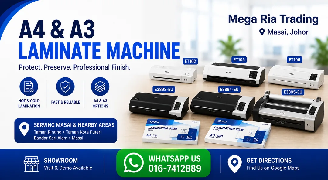 deli-4-roller-commercial-a3-laminate-machine-mega-ria-trading-masai